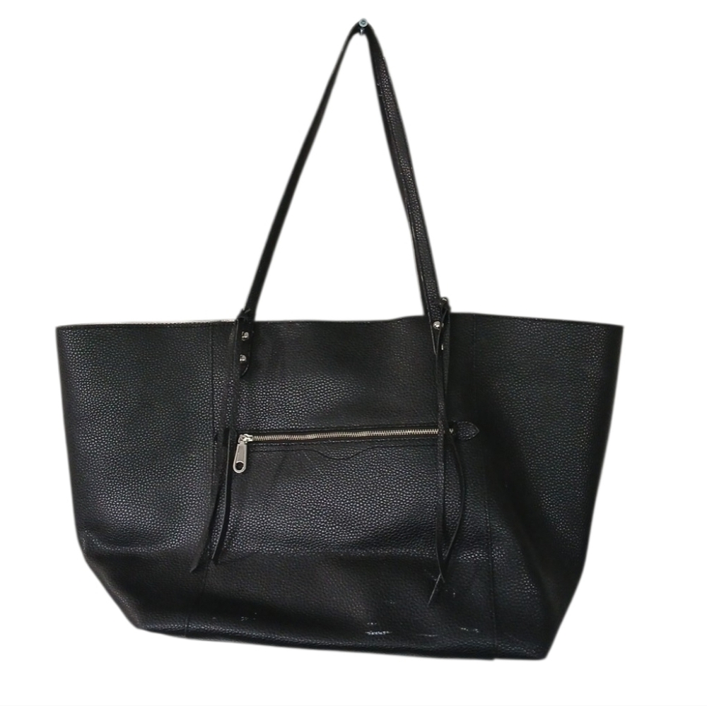 Rebecca Minkoff Jody East West Black Pebbled Leather Tote Bag